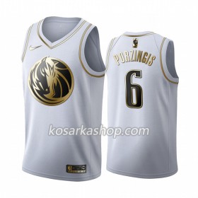 Dres Dallas Mavericks Kristaps Porzingis 6 Nike 2019-20 Bijela Golden Edition Swingman
